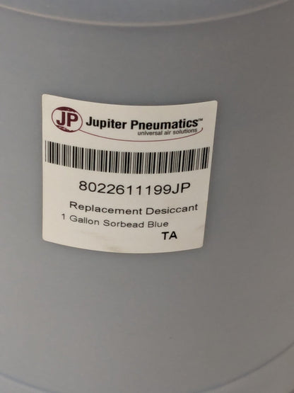 Jupiter Pneumatics 1 Gal Air Dryer Jug Sorbead Blue Desiccant 8022611199JP