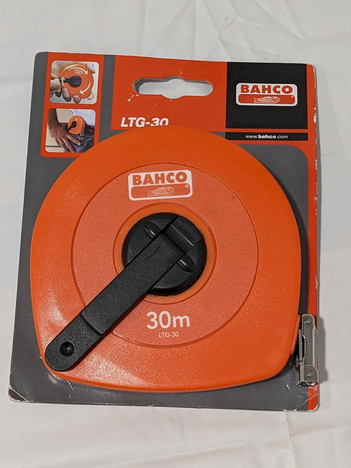 BAHCO METRIC LONG MEASURING TAPE WITH STEEL BLADE 30 M LTG-30