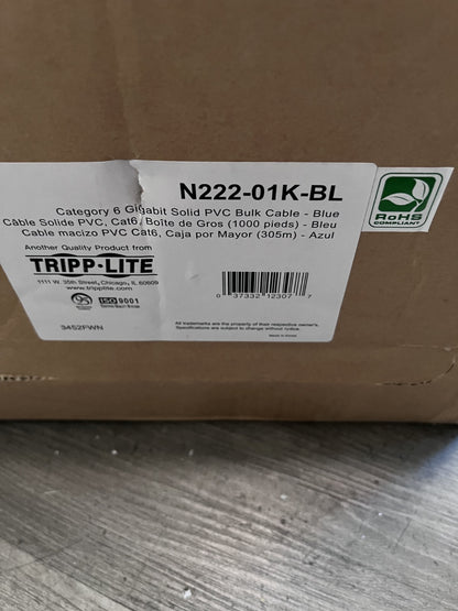 Tripp-Lite Ethernet Cable: Cat6, 24 AWG, 550 MHz, Unshielded broken reel