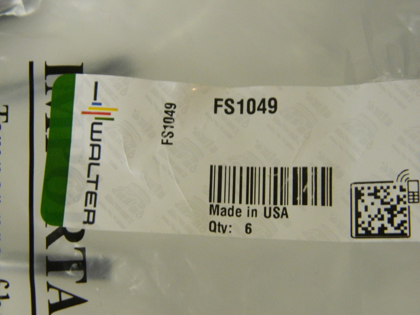 Walter Valenite Small Handle Key Torx 25 QTY 6  FS1049