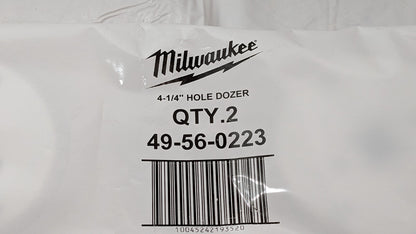 SET OF 2 Milwaukee Hole Dozers Bi-Metal 4-1/4" Dia X 1-5/8" DOC 49-56-