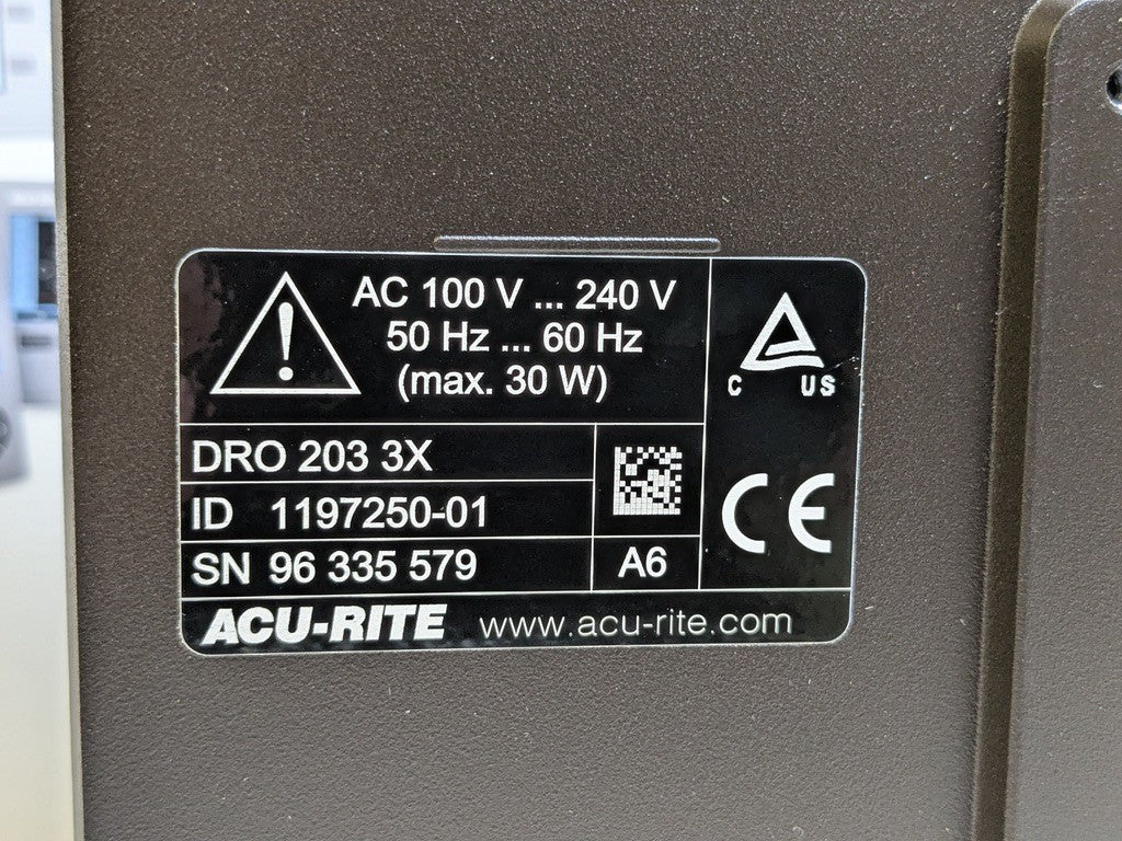 AcuRite Digital Readout DRO System 2-Axis 13" x 35" Travel 5 Micron Re