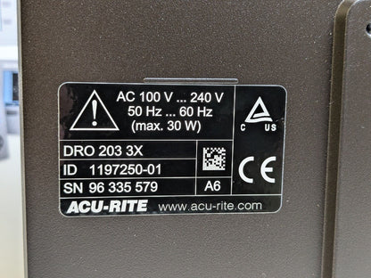 AcuRite Digital Readout DRO System 2-Axis 13" x 35" Travel 5 Micron Re