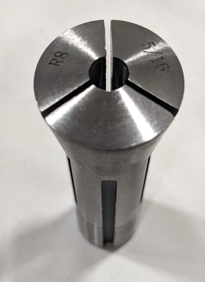 R8 Round Collet  5/16" Bore  7/16-20 Drawbar Thread  Steel  231-4720