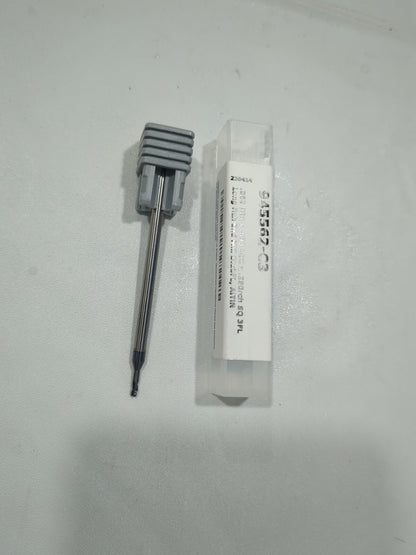 HARVEY TOOL Square End Mill: 1/16" Dia, 3/32" LOC 3 Fl Solid Carbide 945562-C3