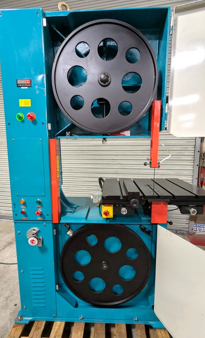 Clausing Kalamazoo 28 x 12 Vertical Bandsaw w/ Hydraulic Feed Table NEEDS REPAIR