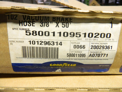 Goodyear  3/8" Diam x 50' Long Heavy Wall Power Brake Hose 20029361