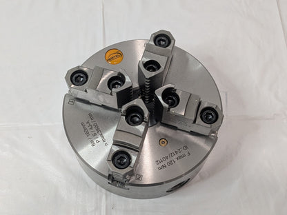 Hertel 6" Semi-Steel 4 Jaw Self-Centering Lathe Chuck Plain Back 1-203-0600