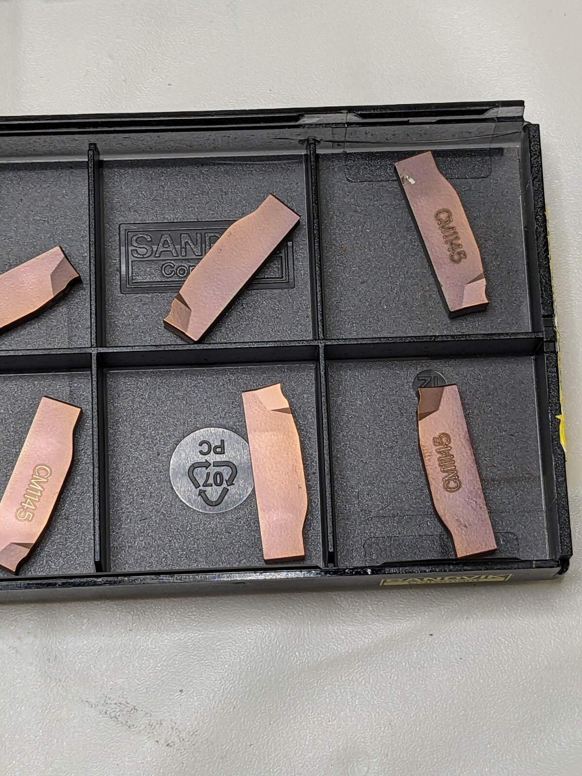 Sandvik Cutoff Insert: N123G103000002-CM 1145, Carbide Qty 10 5736289