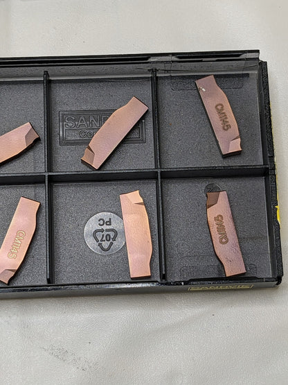 Sandvik Cutoff Insert: N123G103000002-CM 1145, Carbide Qty 10 5736289