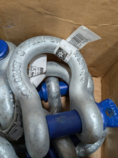 Anchor Shackle 3/4" Nominal Chain Size, 4.75 Ton Steel Qty 5 C81125