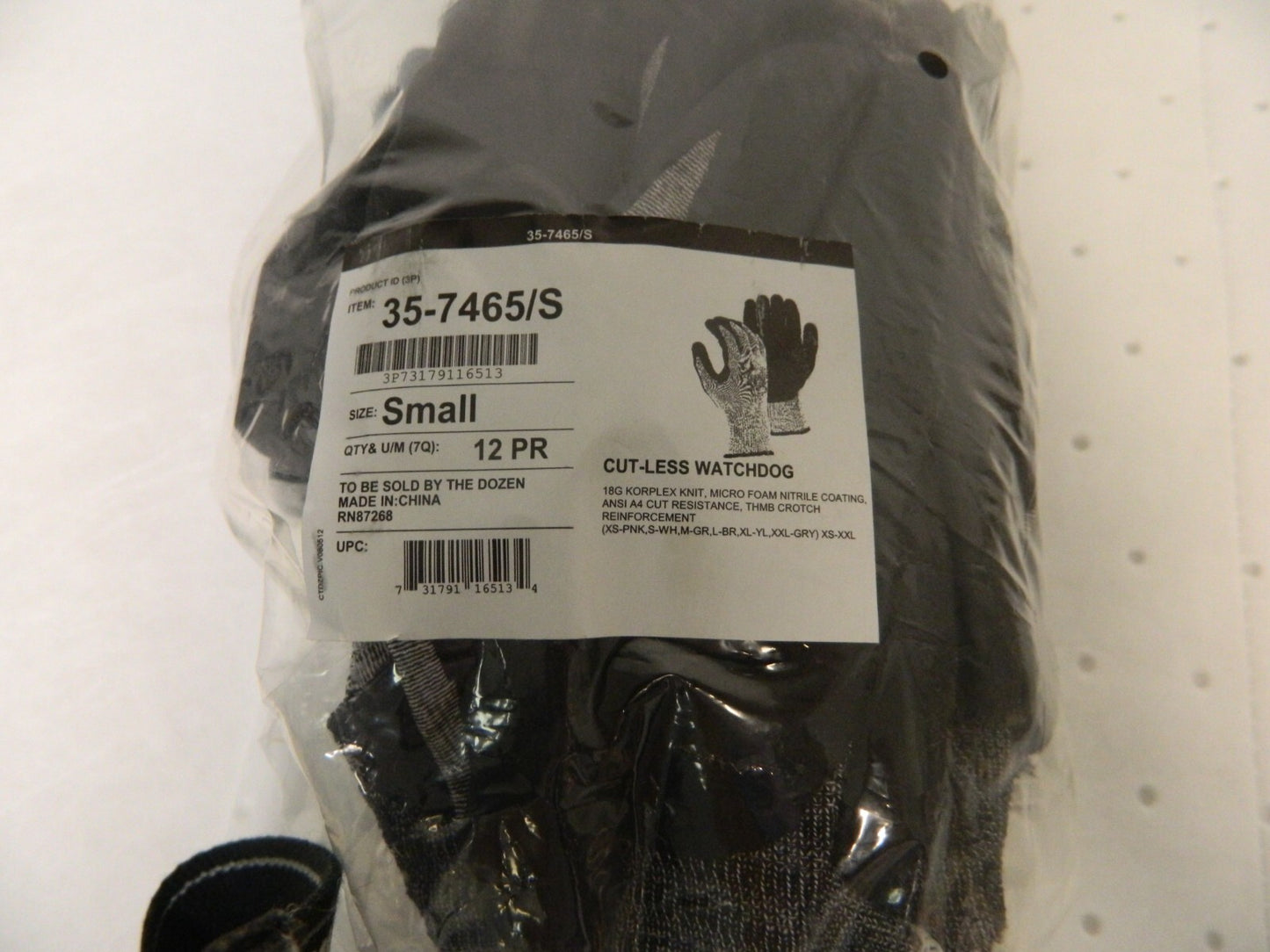 Majestic Foam Nitrile Palm Dipped Cut Resistant Gloves Size S Qty 12 235-7465/S