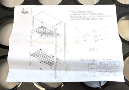 BIG BEAR ENTERPRISES CAT50 V & BT Shelf  16-3