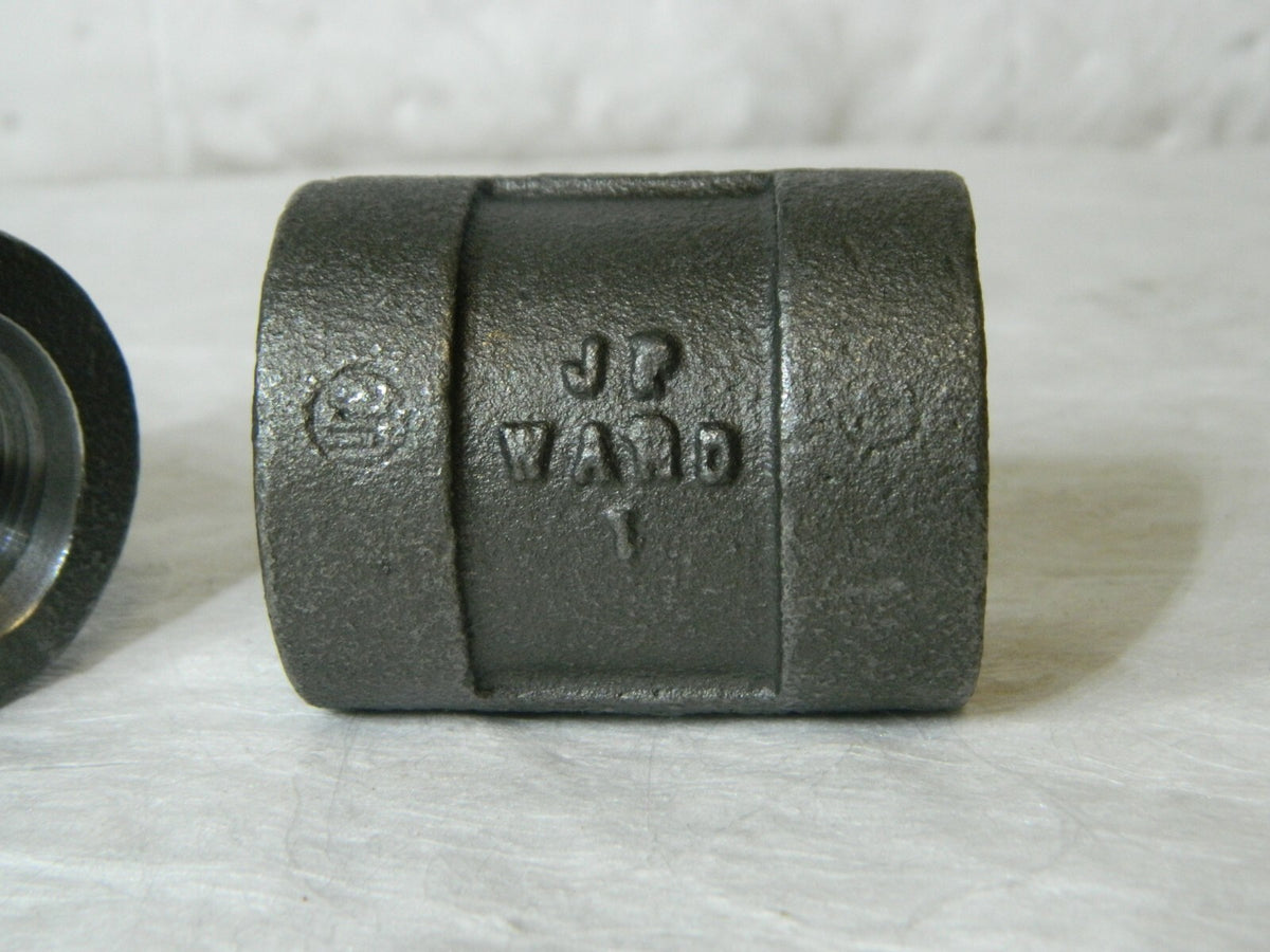 J.P. Ward Malleable Iron Straight Coupling 1-1/4" Class 300 2-7/16" Le