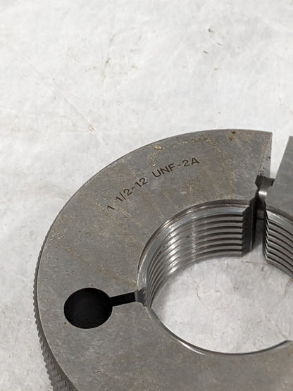 GF GAGE Threaded Ring Gage: 1-1/2-12 Thread, UNF, Class 2A, No Go R1500122ANK