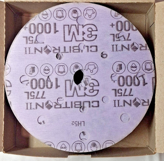 3M Precision Shaped Ceramic Hook & Loop Disc 6" Dia 320 Grit QTY50 12011