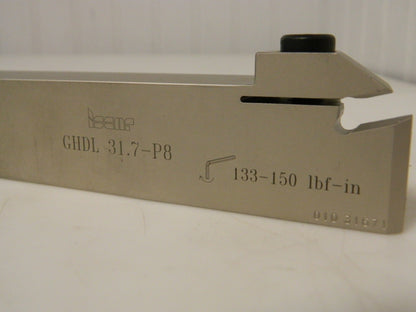 Iscar Ext LH Indexable Grooving Toolholder 0.65" Max Depth 0.283"-0.39