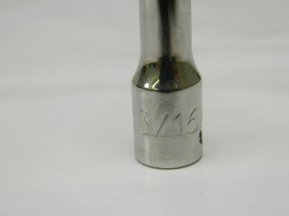 PROTO  Spline Socket: 1/4" Drive, #6 Spline, 3/16" Hex 12 Points J4706DPL