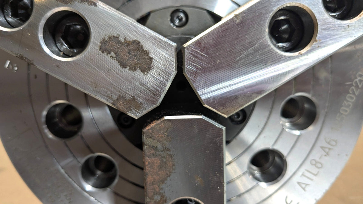 ATLAS WORKHOLDING Hydraulic Lathe Chuck  8" Diameter  3-Jaw  A2-6 Mount  AT