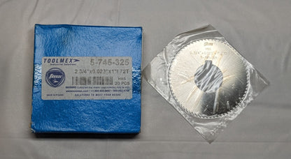 TOOLMEX Slitting Saw 2-3/4" 0.023" Thick 1" Arbor 72 Teeth HSS 5-745-325 *20PCS*