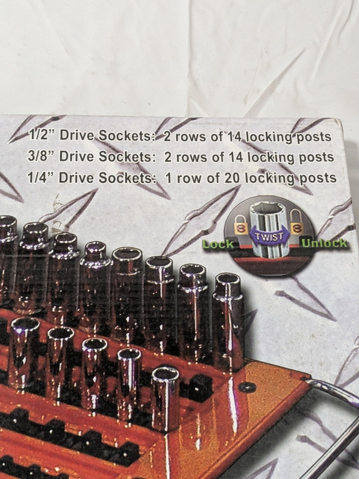 Mechanic's Time Saver 76 Pc Capacity Locking Socket Organizer Tray MTS-LAST