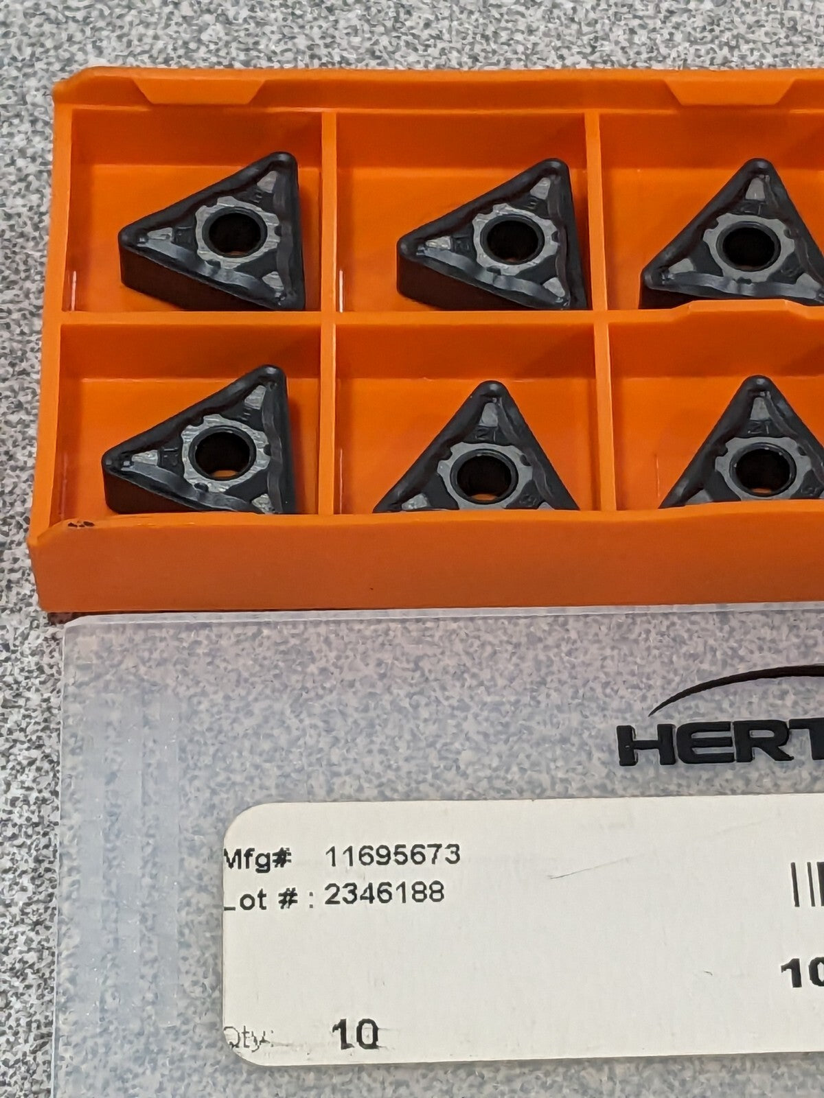 HERTEL Turning Insert: TNMG333ENL5 HC115T, Solid Carbide Qty 10 1001616