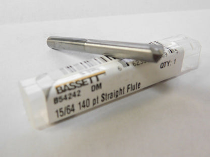 BASSETT DM 15/64 IN Straight  FL Stub Length Drill  B54242