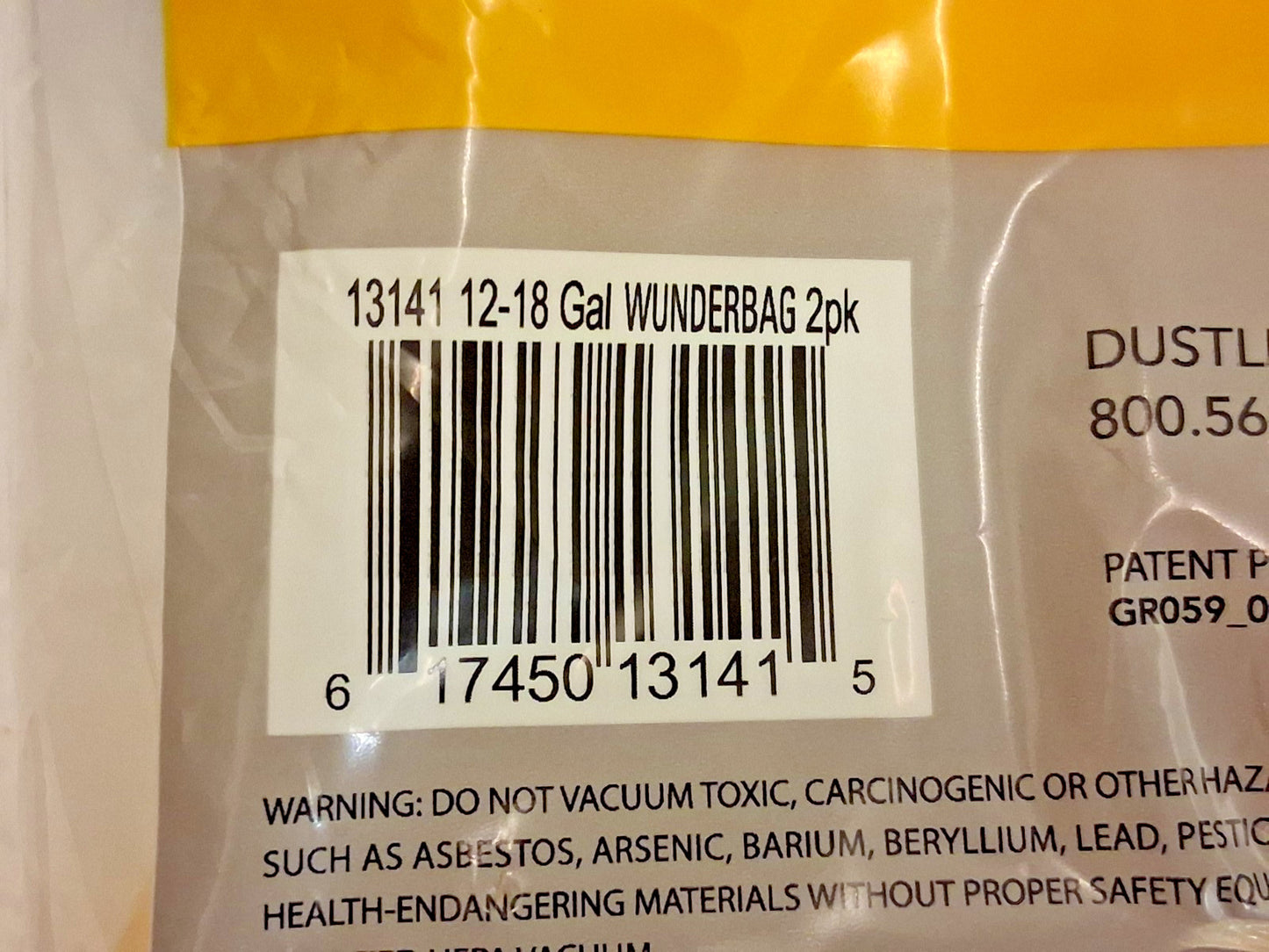 Dustless Technologies Pack of 16 Gal Synthetic Micro Mesh Filter Bags 2pk 13141