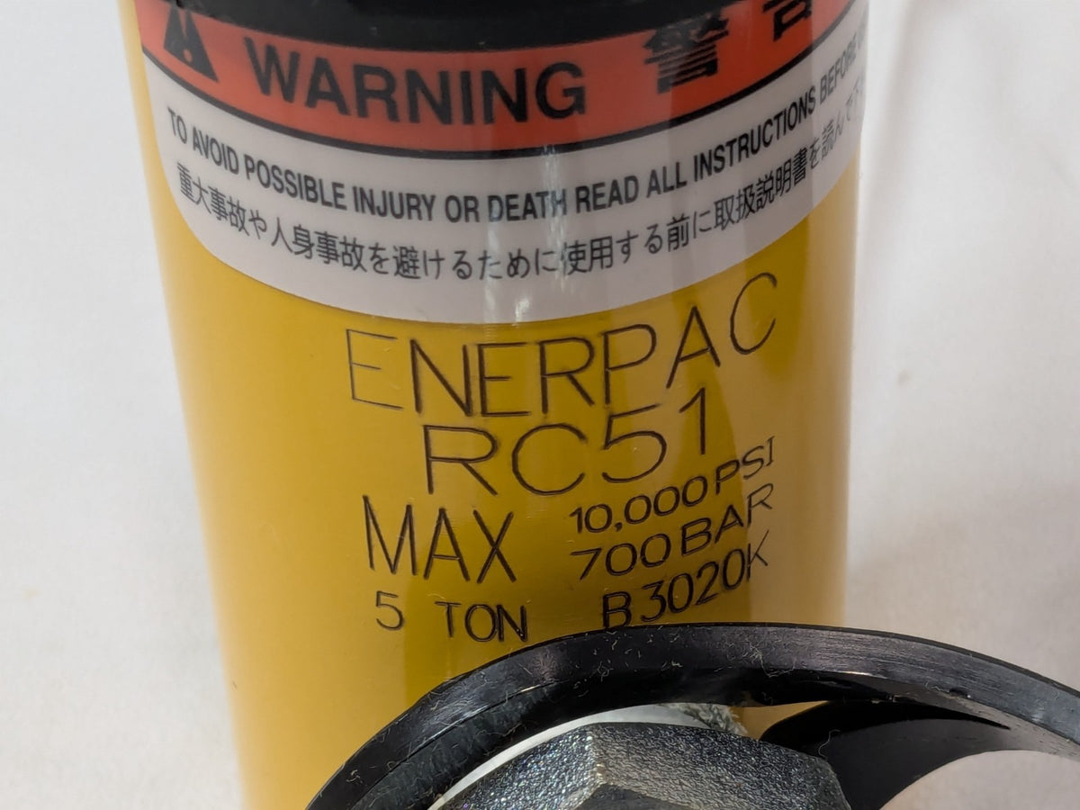 Enerpac Hydraulic Cylinder 5 Ton Capacity 1" Stroke RC51