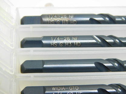 PACK of 6 Widia GTD Spiral Flute Taps HSS 1/4-28 H3 3FL 16512 2748034