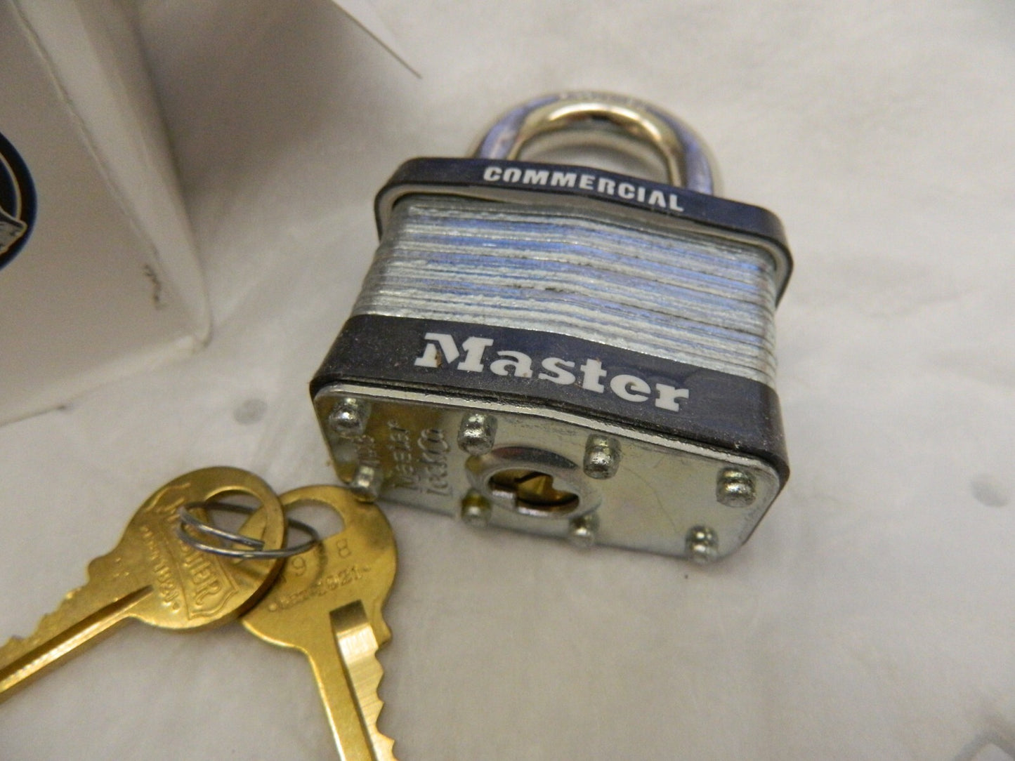 MASTER LOCK Padlock qty 6 : Laminated Steel, Keyed Different, 2" Wide #5