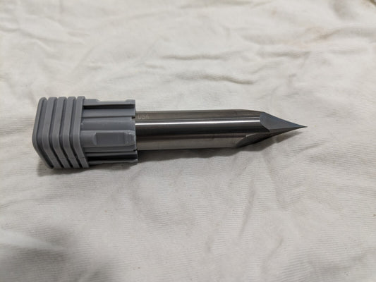 HARVEY TOOL Chamfer Mill: 1/2" Dia, 2 Flutes, Solid Carbide 960423
