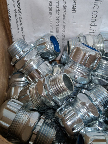 (23)T&B 3/8" Conduit Connector: Liquid-Tight, Malleable Iron & Steel BD-TNB-5231