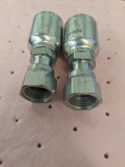 PARKER Hydraulic Hose 2ct Female Seal-Lok Swivel Short Fitting 0.5" ID KP80038