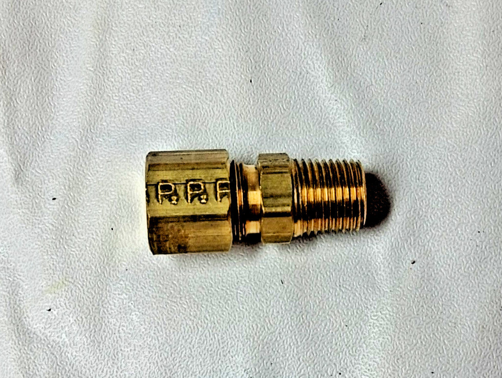 QTY15 Brass Compression Tube Connectors 1/4-18 1/4" 11056-A