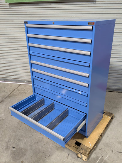 Lista Modular Storage Cabinet 10 Drawer 59 x 40 x 22 Steel Blue  SCRATCH N DENT