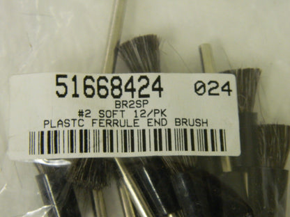 Congress Tool Ferrule End Brush No. 2 Soft Plastic Qty. 12 #BR2SP