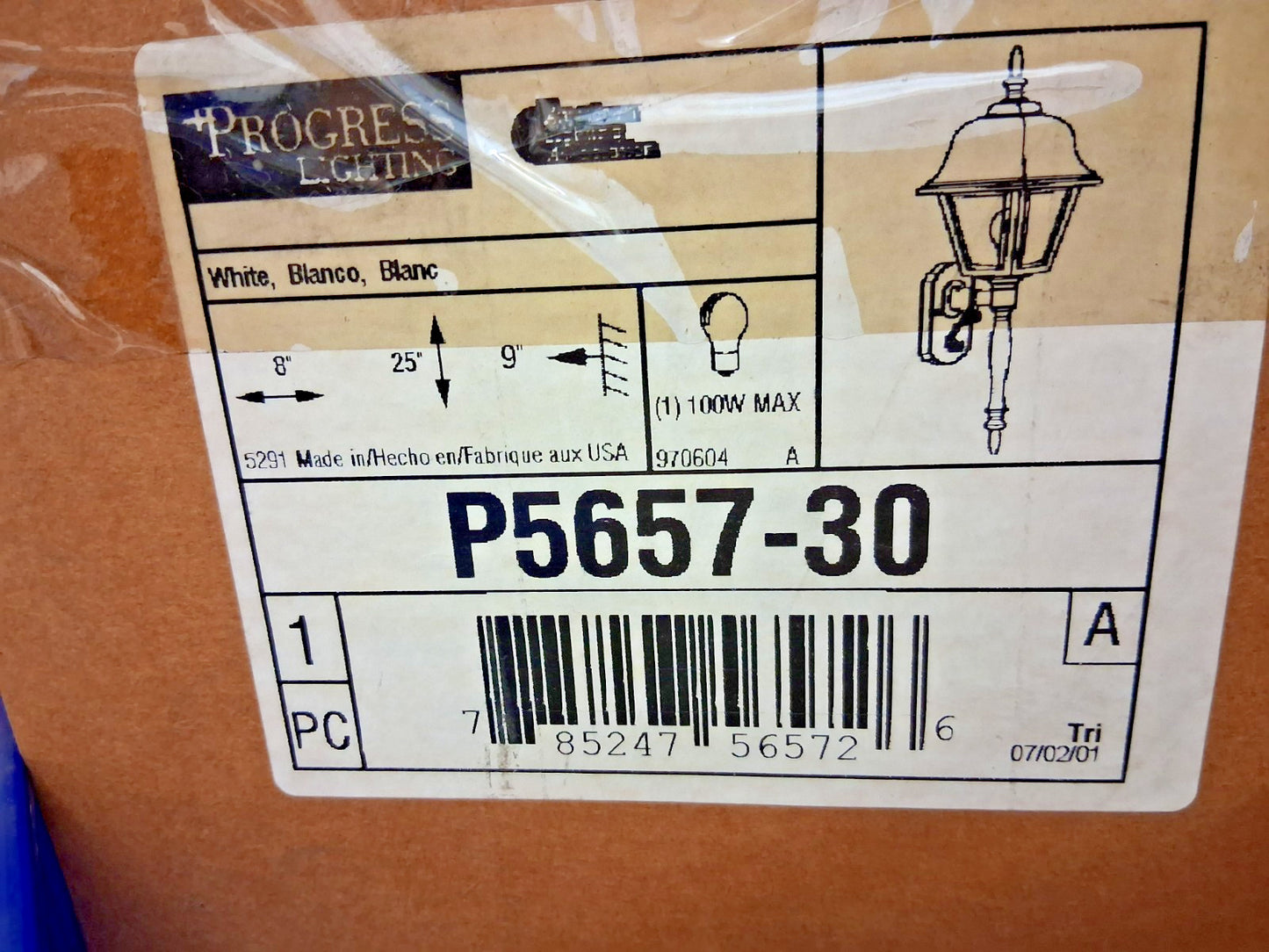 Progress Lighting New Bedford Outdoor Wall Lantern P5756-30