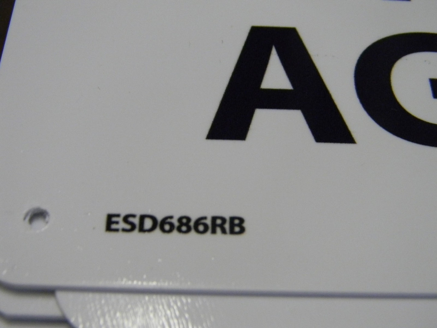 National Marker Danger Pinch Points Signs Qty 5  Bilingual ESD686AB