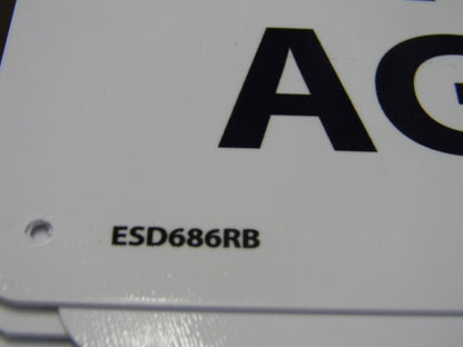 National Marker Danger Pinch Points Signs Qty 5  Bilingual ESD686AB