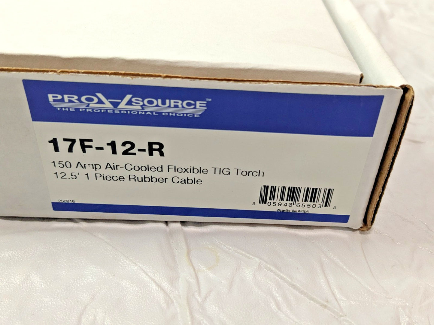 PRO-SOURCE Air Cooled TIG Welding Torch Kit 150A 12-1/2' Rubber Outfit 17F-12-R