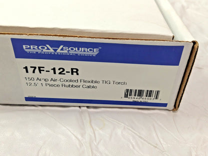 PRO-SOURCE Air Cooled TIG Welding Torch Kit 150A 12-1/2' Rubber Outfit 17F-12-R
