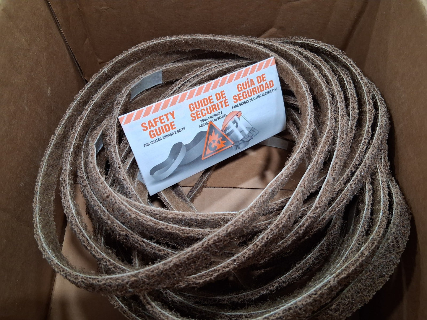 Norton Aluminum Oxide Abrasive Belts QTY24 1/2" Wide 24" OAL 80 Grit 6