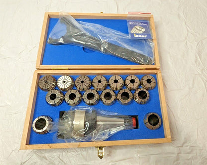 Iscar ER Collet Chuck Set 0.12" to 1.025" Collet Size KIT ISO40 15 ER4