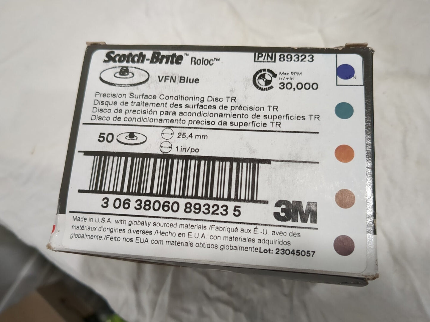 3M approx 50pc QuickChange Disc Roloc TR 1" Dia PremiumCeramicAlumina 7100264156