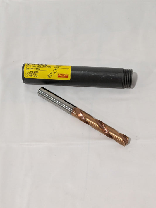 SANDVIK Jobber Length Drill Bit: 27/64", 145° Point 860.1-0870-045A1-PM 4234