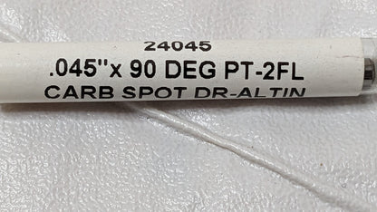 Microcut Carbide Spotting Drills 0.45" Dia X 0.105"LOC 90D 2FL AlTin QTY 2 24045