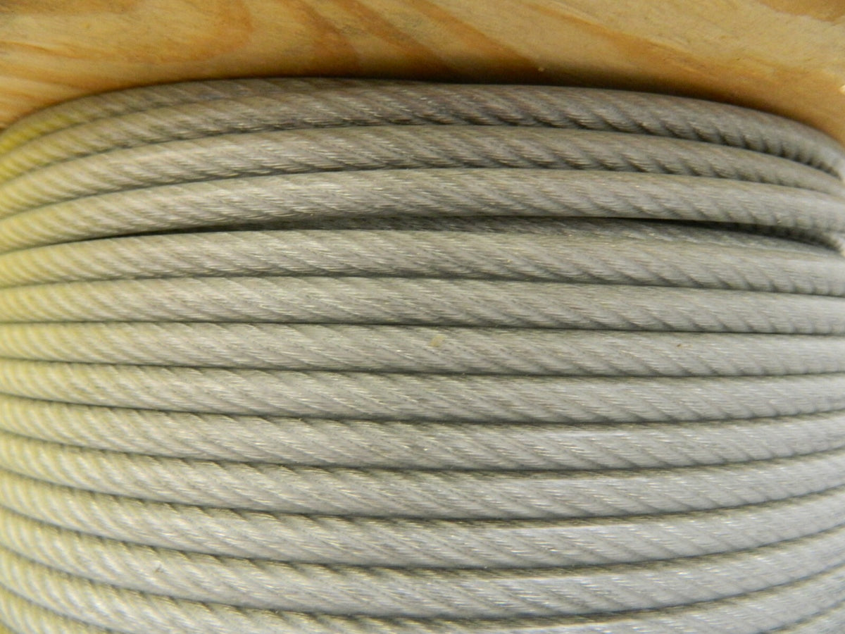 Indusco Aircraft Cable 1/4" x 3/16" Diam 500 ft Spool 45700895