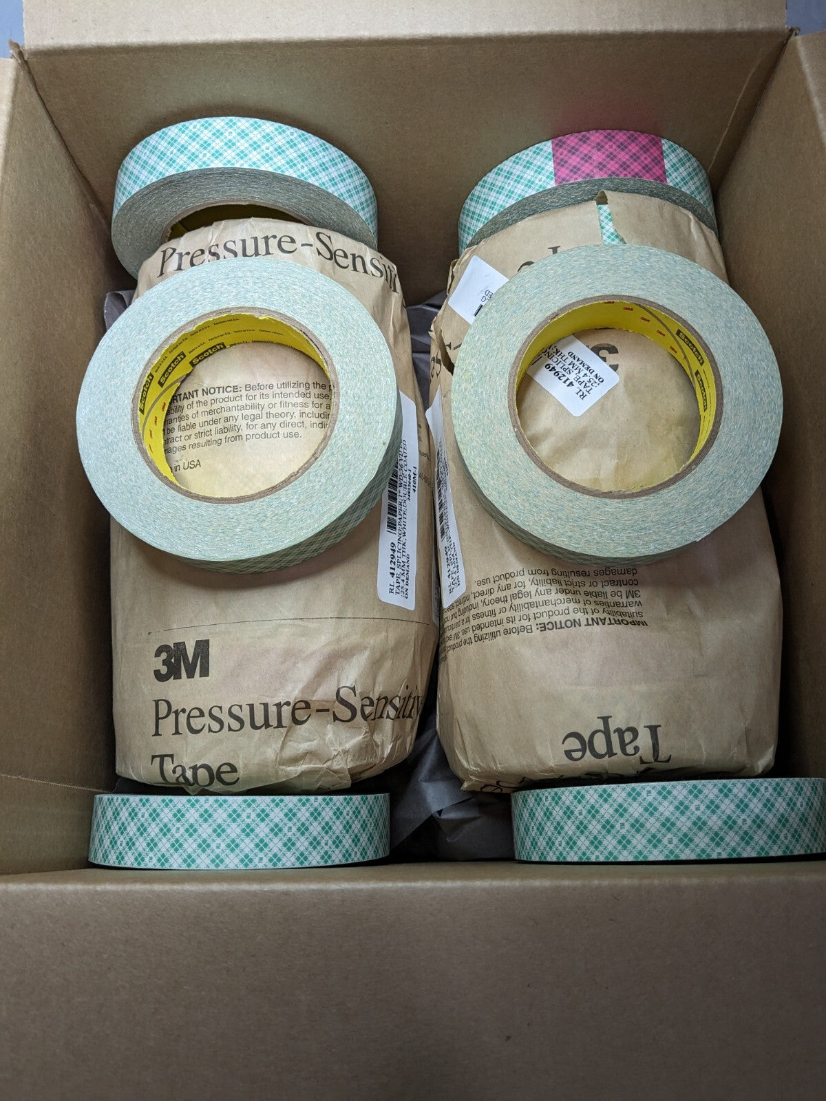 3M Paper Tape: 1" x 36 yd Long, 5 mil Thick, Rubber Adhesive Qty 24 7000049
