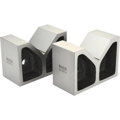 SPI V-Block: 4-1/2" Max Cap., 90° V Angle, 8" OAL, 7-7/8" OAW 1 Pair AVB0648